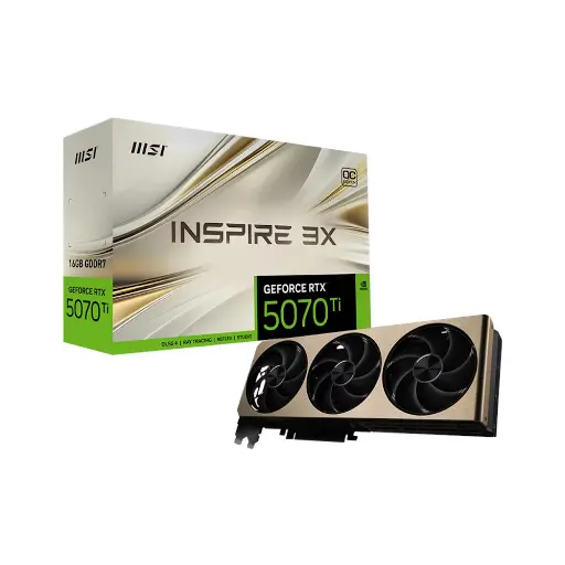 MSI-GeForce RTX 5070 Ti Inspire 3X OC Plus 16GB GDDR7 PCI-Express Graphics Card